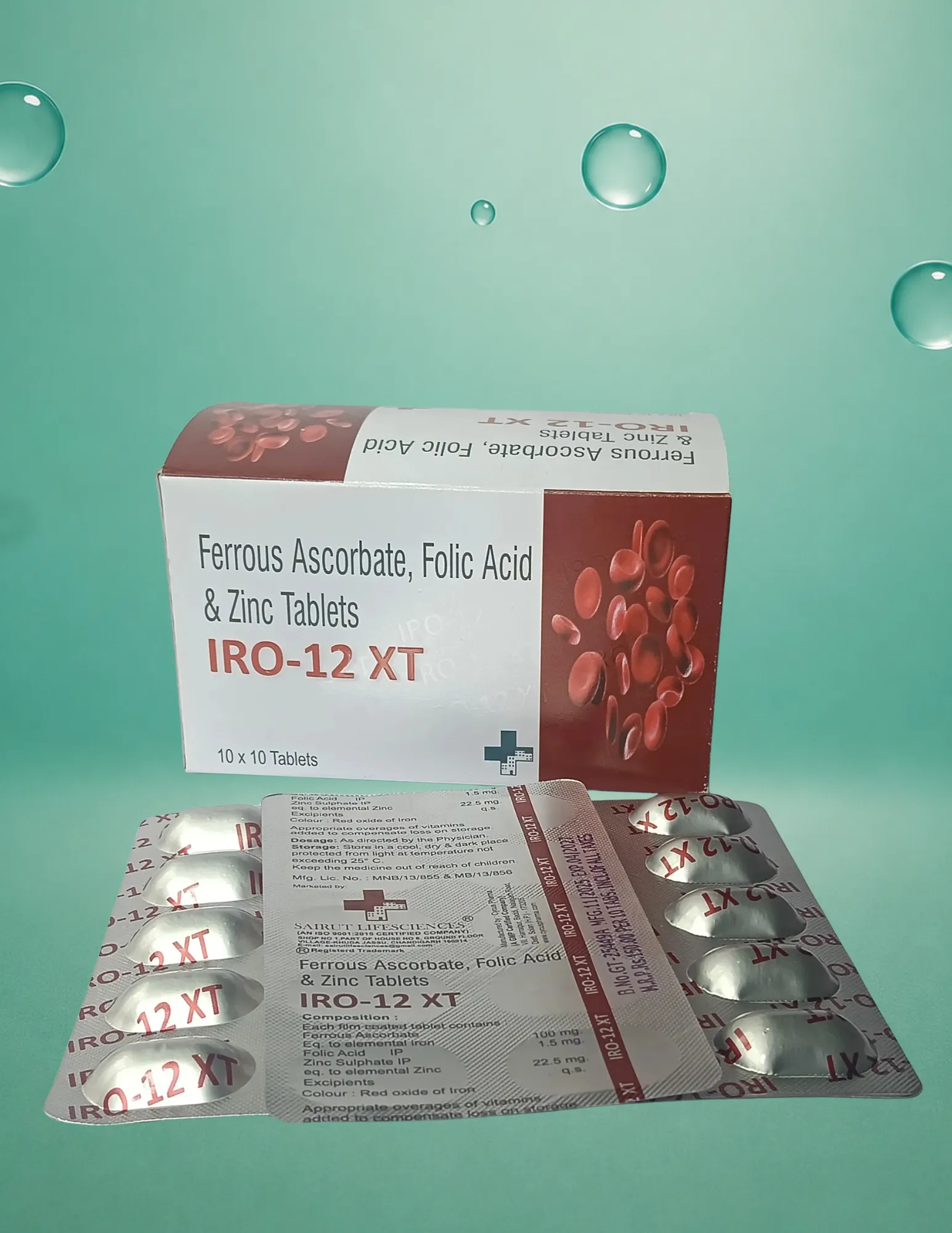 Ferrous Ascorbate Folic Acid With Zinc Sulphate Tablets