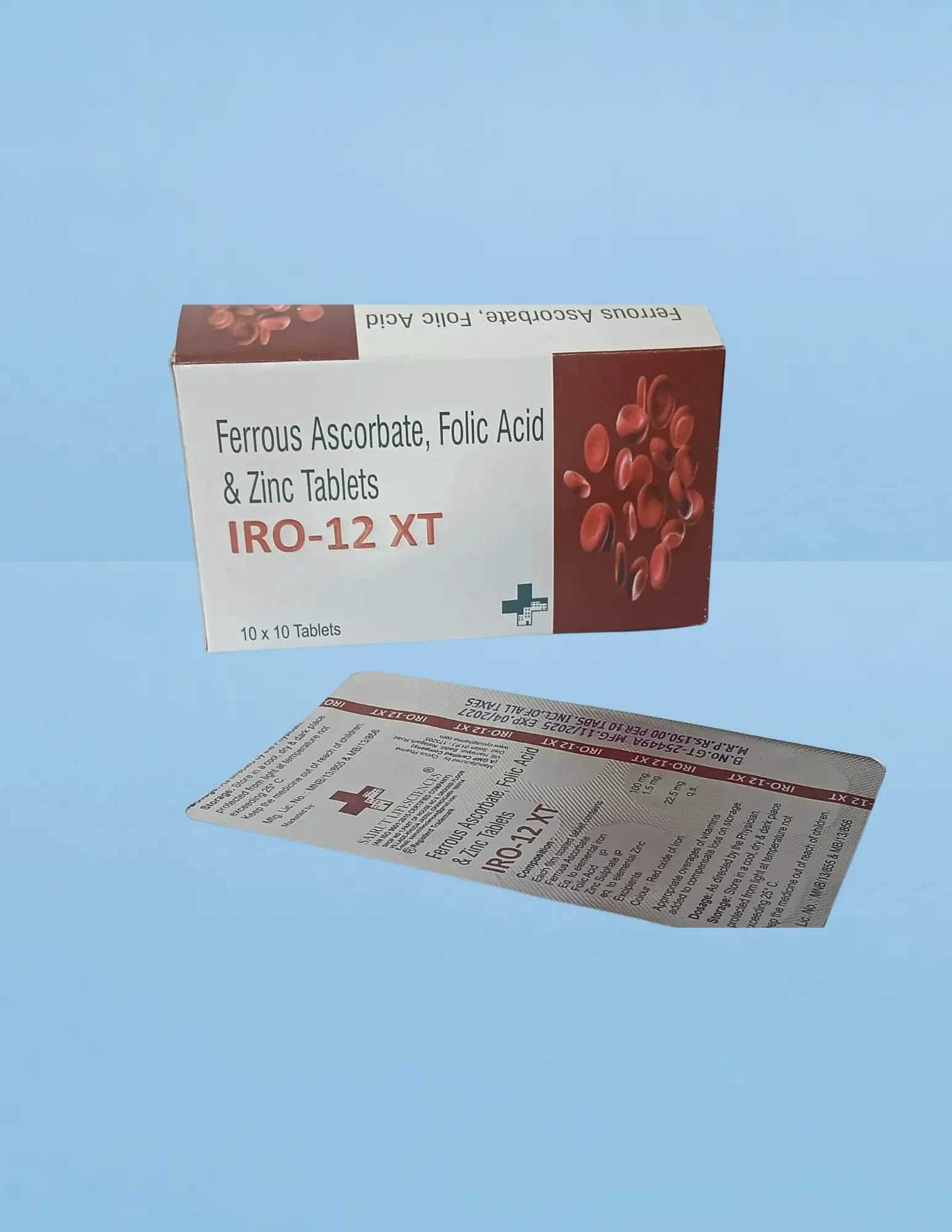 Ferrous Ascorbate Folic Acid With Zinc Sulphate Tablets